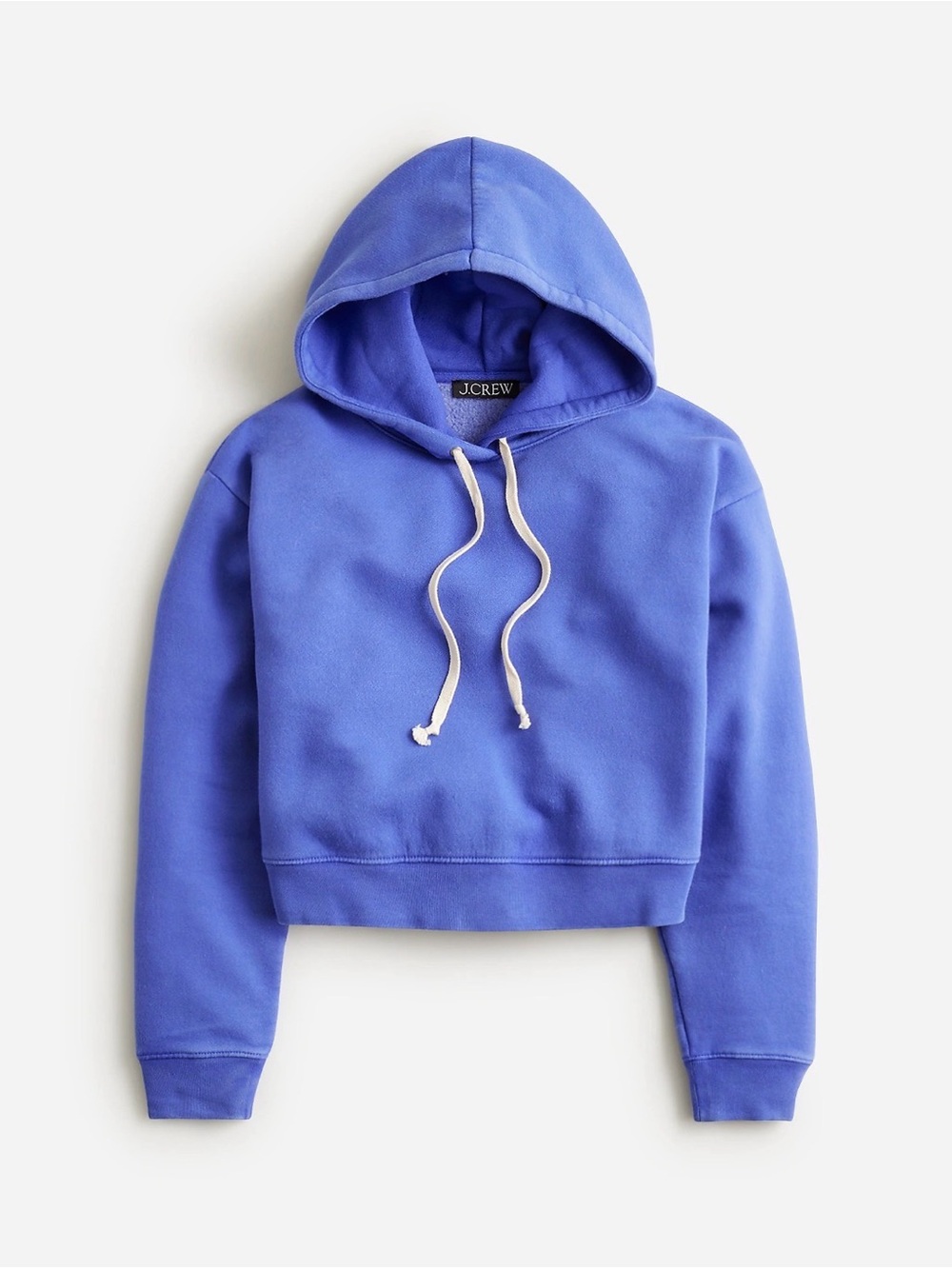J.Crew Heritage fleece cropped hoodie in Harbor View NWT Small - Picture 5 of 11
